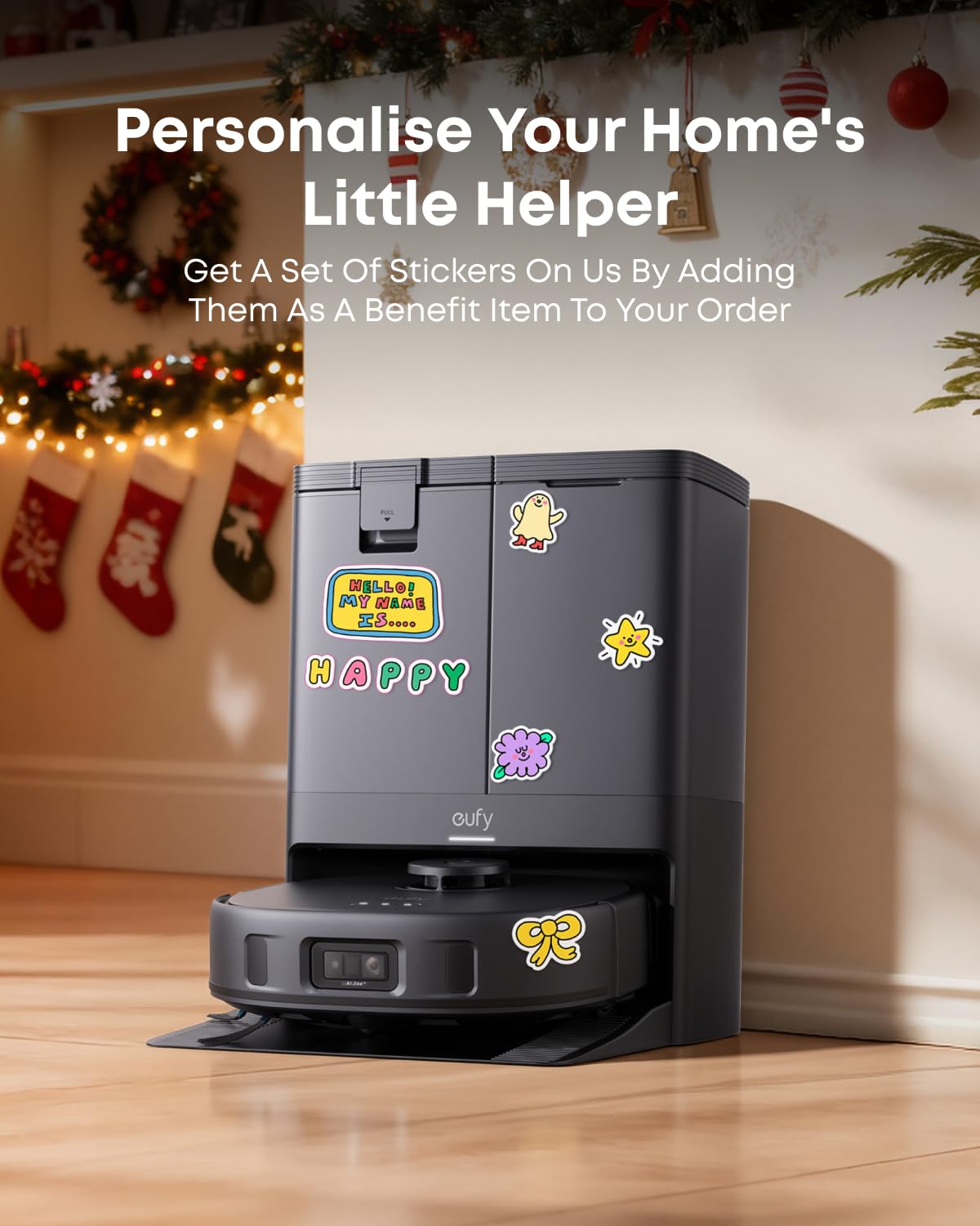 eufy X10 Pro Omni Robot Vacuum Cleaner With Mop, Incredible Suction, Dual Mops with 12 mm Auto-Lift and Carpet Detection, AI Obstacle Avoidance, Auto Mop Washing&Drying, Self-Emptying, Self-Refilling